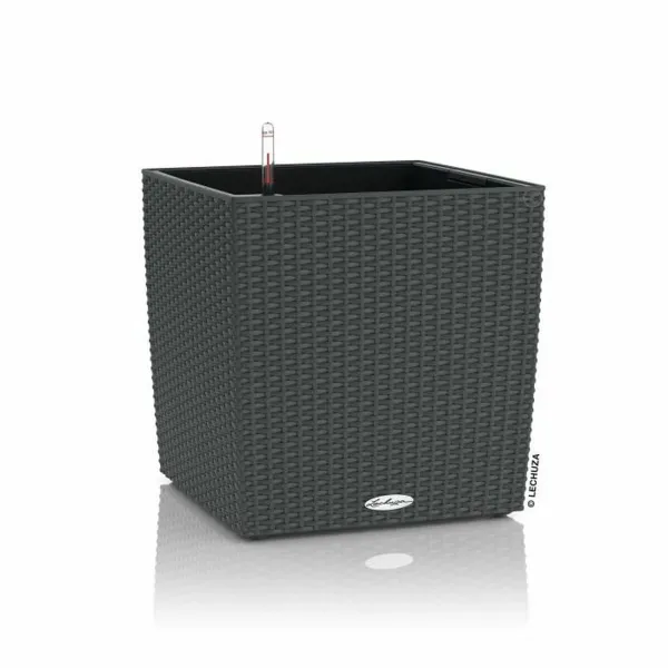Plant pot Lechuza Black Grey polypropylene