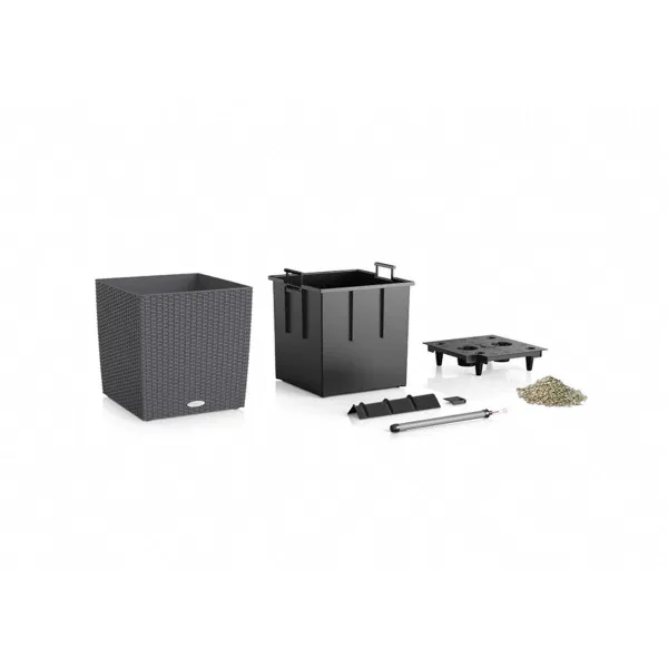 Plant pot Lechuza Black Grey polypropylene