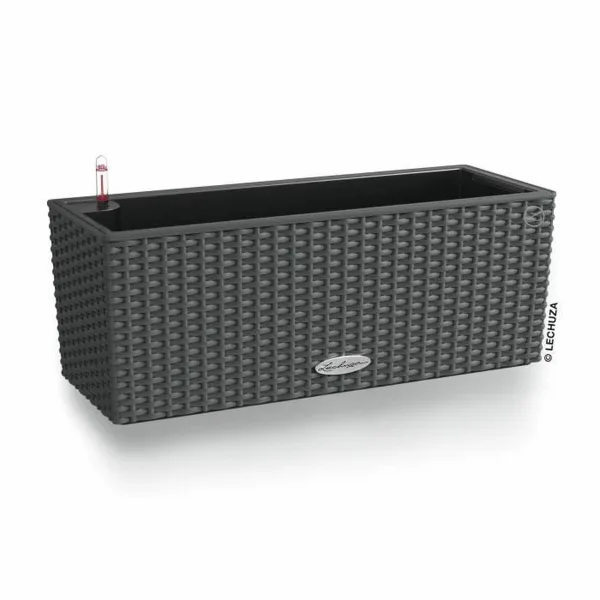 Plant pot Lechuza Black Grey polypropylene
