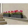 Plant pot Lechuza Black Grey polypropylene