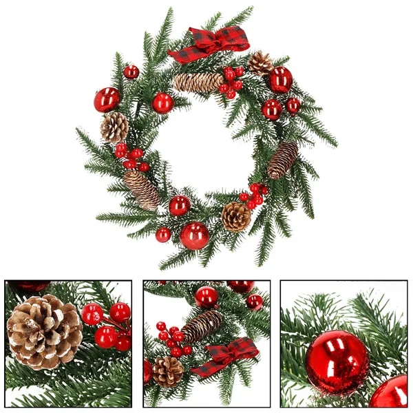 CA1019 CHRISTMAS ORNAMENT "WREATH" 40 CM