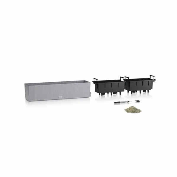 Plant pot Lechuza Grey polypropylene Rectangular
