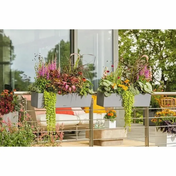 Plant pot Lechuza Grey polypropylene Rectangular