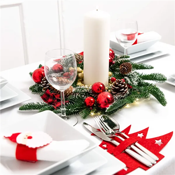 CA1085 CHRISTMAS NAPKIN RINGS 5X18.5 CM 4 PCS.