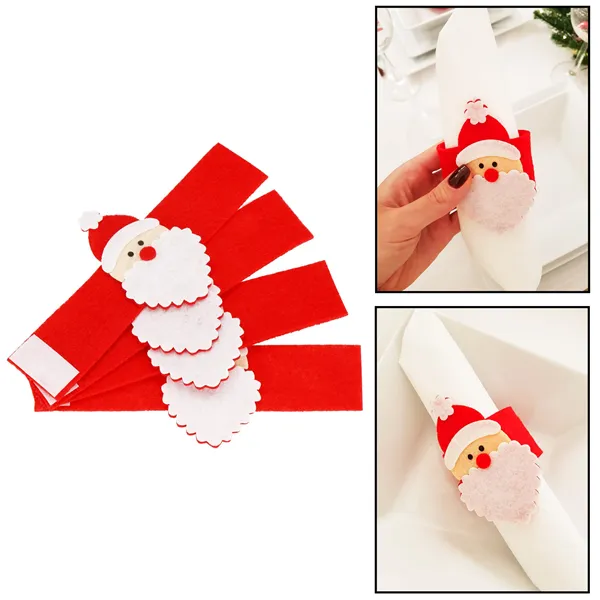 CA1085 CHRISTMAS NAPKIN RINGS 5X18.5 CM 4 PCS.