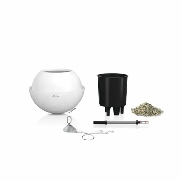 Taimepott Lechuza Valge Plastmass