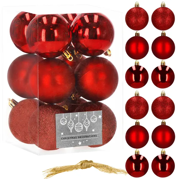 CA0001 CHRISTMAS BALLS 6 CM 12 PCS.