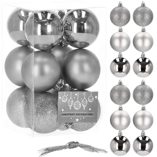 CA0002 CHRISTMAS BALLS 6 CM 12 PCS.