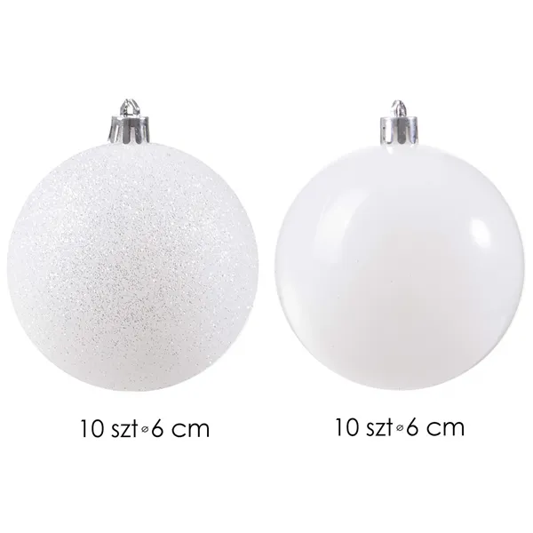 CA0087 CHRISTMAS BALLS 6 CM 20 PCS.