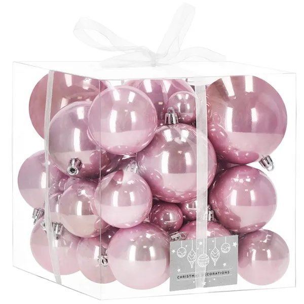 CA0145 CHRISTMAS BALLS 4/5/6/7/8 CM 37 PCS.