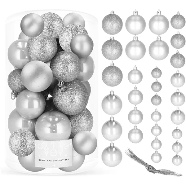 CA0180 CHRISTMAS BALLS 4/5/6 CM 30 PCS