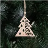 CA0662 WOODEN ORNAMENT 6 PCS (CHRISTMAS TREE)