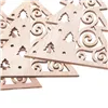 CA0662 WOODEN ORNAMENT 6 PCS (CHRISTMAS TREE)