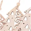 CA0662 WOODEN ORNAMENT 6 PCS (CHRISTMAS TREE)