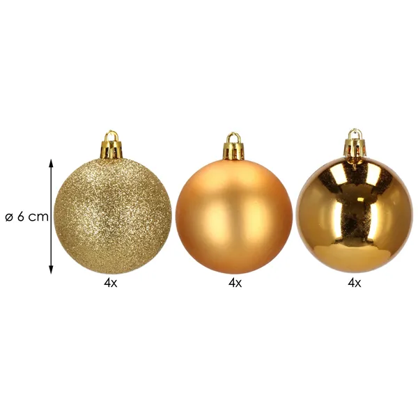 Christmas balls Springos CA0003 6cm 12 pcs