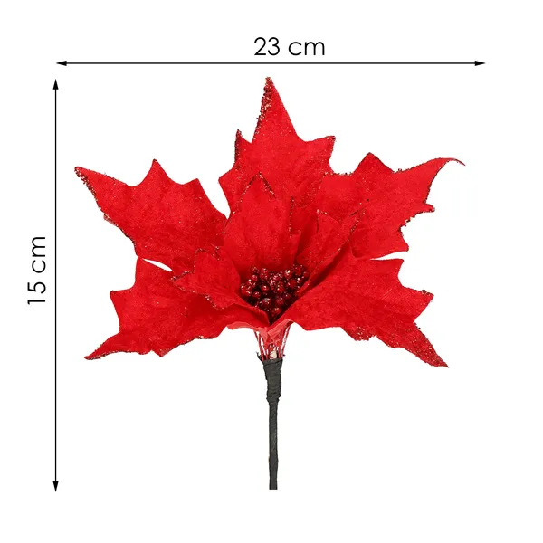 CA0721 CHRISTMAS ORNAMENT "POINSETTIA"