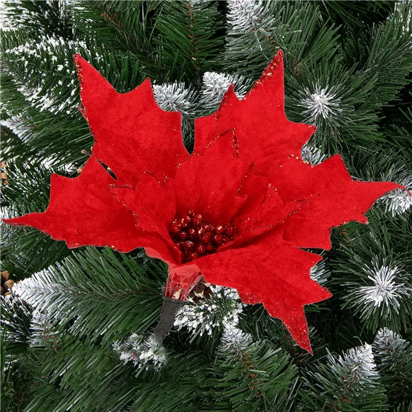 CA0721 CHRISTMAS ORNAMENT "POINSETTIA"