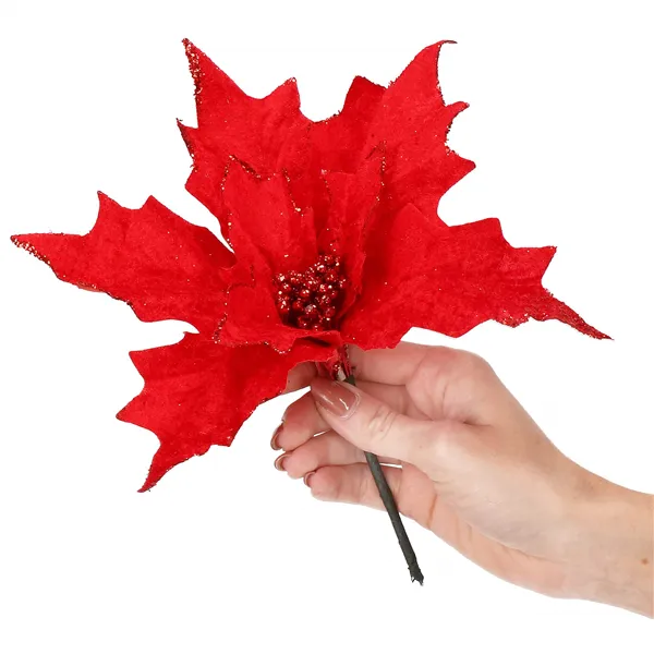 CA0721 CHRISTMAS ORNAMENT "POINSETTIA"