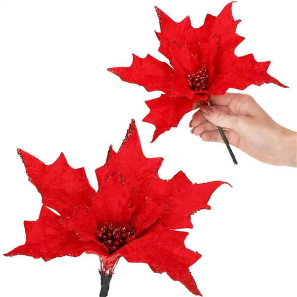 CA0721 CHRISTMAS ORNAMENT "POINSETTIA"