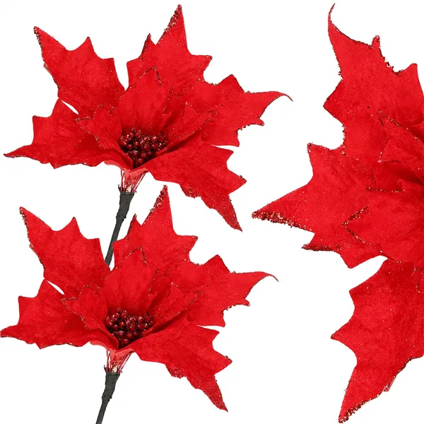 CA0721 CHRISTMAS ORNAMENT "POINSETTIA"