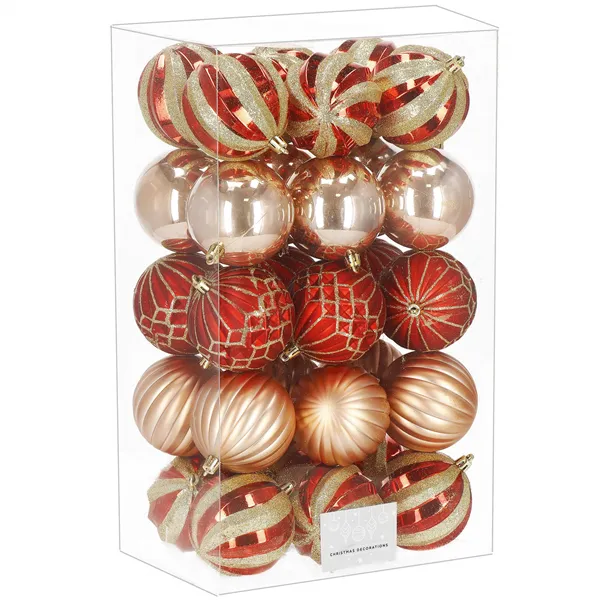 Christmas balls Springos CA1132 8 CM 30 PCS.