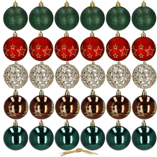 Christmas balls Springos CA1133 6 CM 30 PCS.