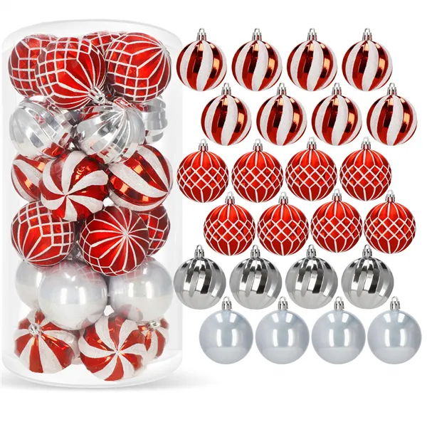 Christmas balls Springos CA1166 24 PCS.