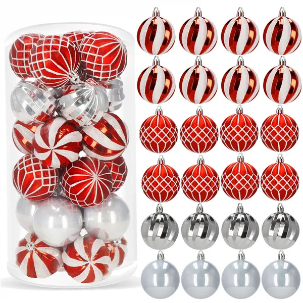 Christmas balls Springos CA1166 24 PCS.