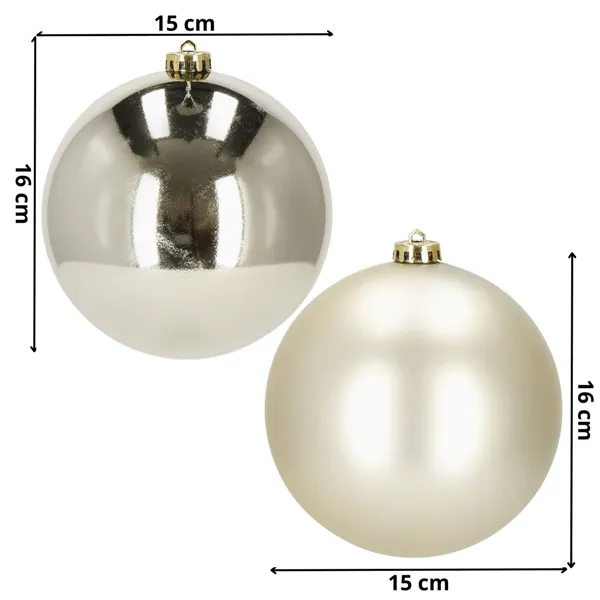 Christmas balls Springos CA1178 15 CM 2 PCS.