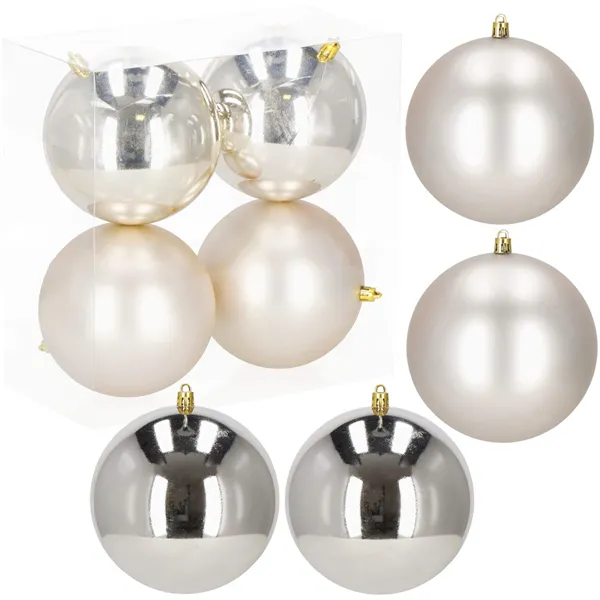 Christmas balls Springos CA1183 12 CM 4 PCS.