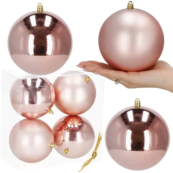 Christmas balls Springos CA1187 12 CM 4 PCS.