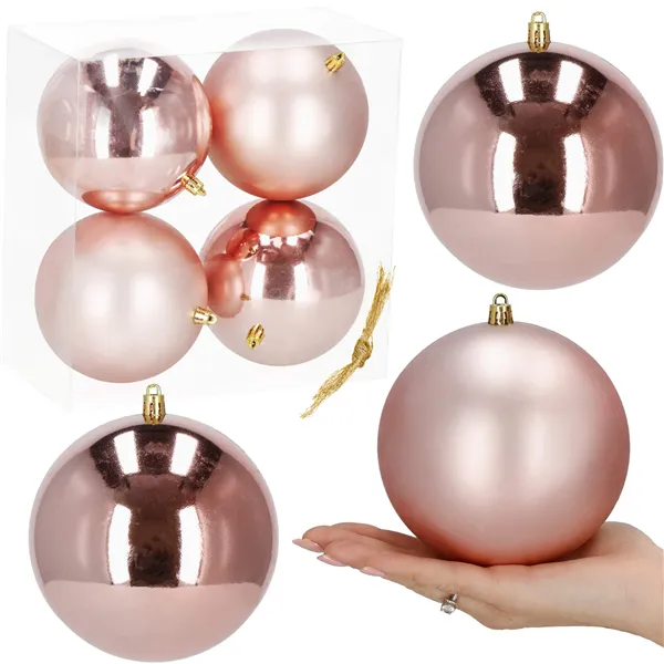 Christmas balls Springos CA1187 12 CM 4 PCS.