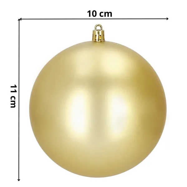 Christmas balls Springos CA1188 10 CM 6 PCS.