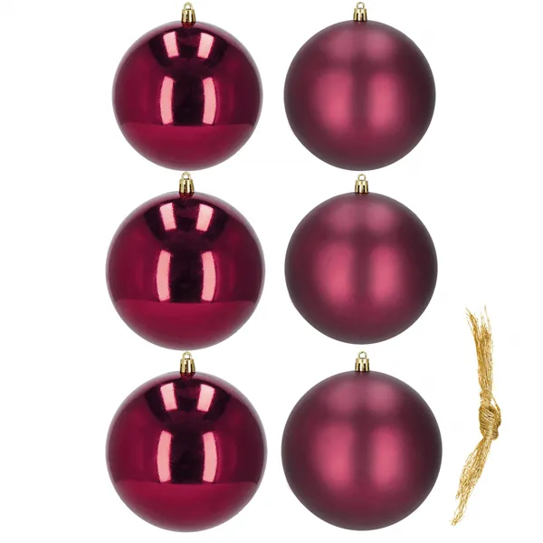 Christmas balls Springos CA1191 10 CM 6 PCS.