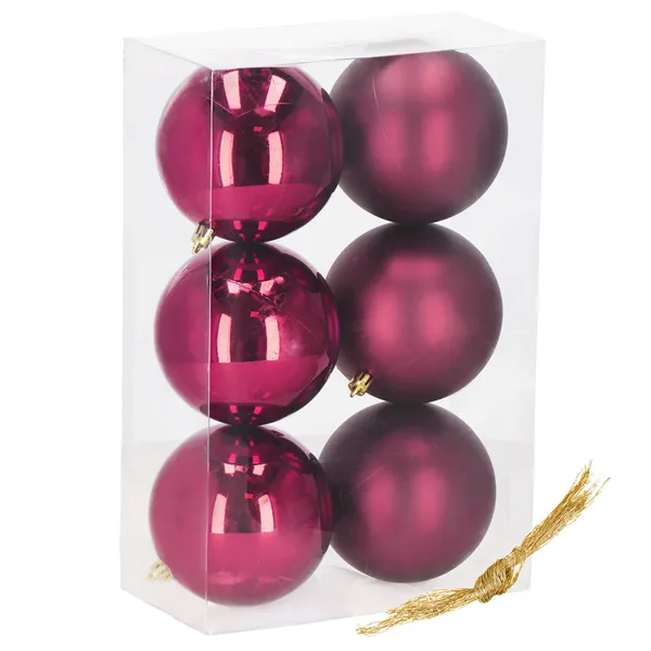 Christmas balls Springos CA1191 10 CM 6 PCS.