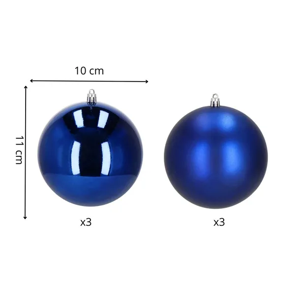 Christmas balls Springos CA1192 10 CM 6 PCS.