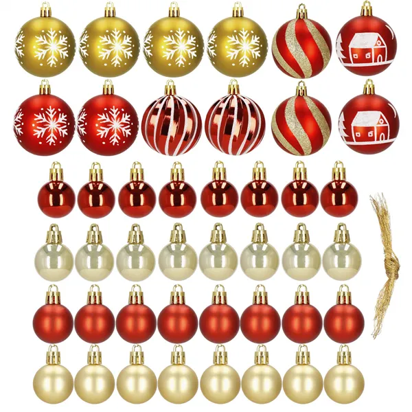 Christmas balls Springos CA1127 42 PCS.