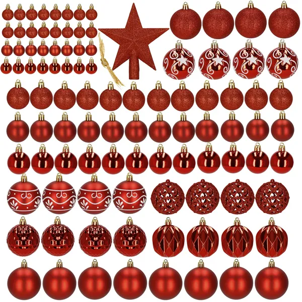 Christmas balls Springos CA1159 101 PCS.