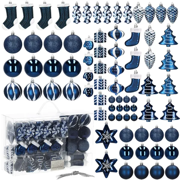 CA0851 SET OF CHRISTMAS BAMBLES 77 PCS.