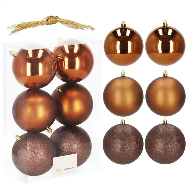 Christmas balls Springos CA0955 10 CM 6 PCS.