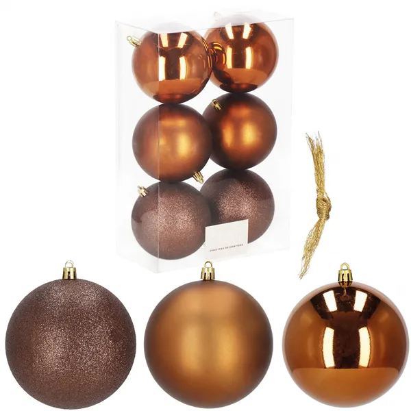 Christmas balls Springos CA0955 10 CM 6 PCS.