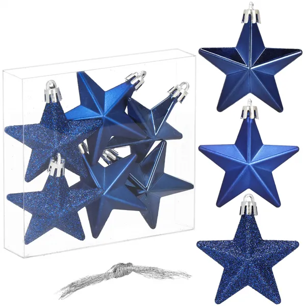 Christmas decorations Springos CA1151 6 pcs. stars