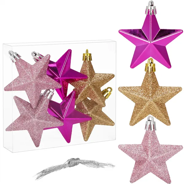 Christmas decorations Springos CA1152 6 pcs. stars