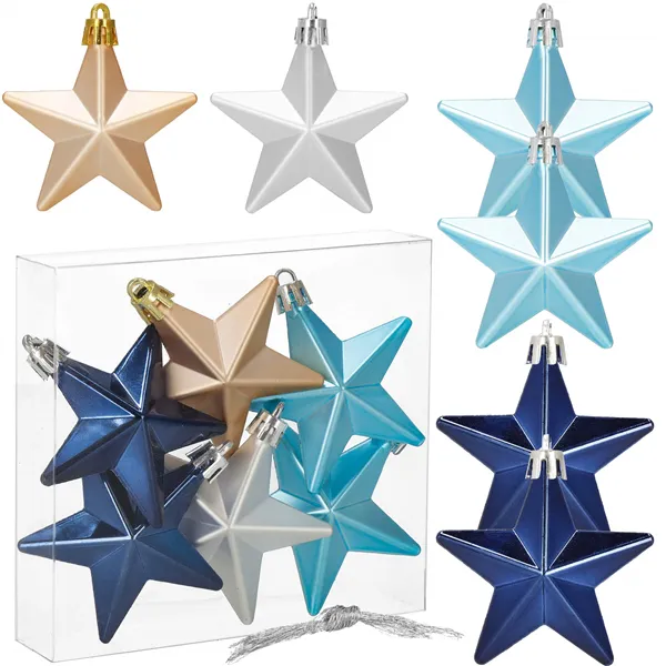 Christmas decorations Springos CA1153 6 pcs. stars