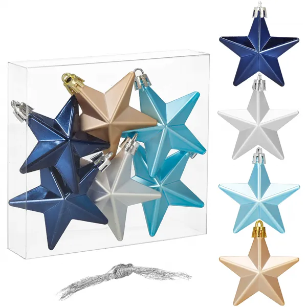 Christmas decorations Springos CA1153 6 pcs. stars