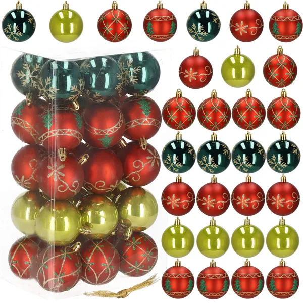 Christmas tree baubles Springos CA1134 6 CM 30 PCS.