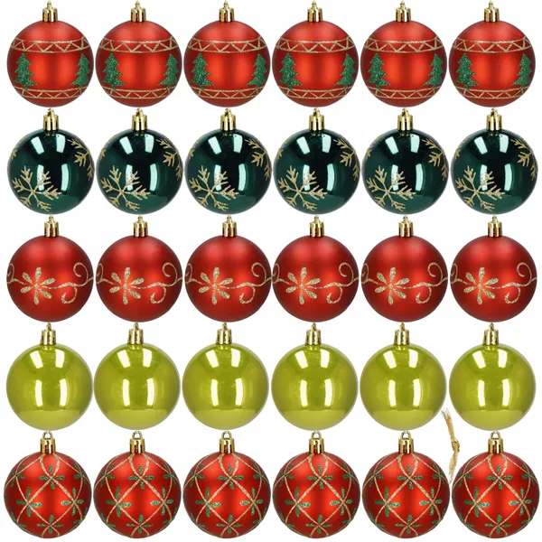 Christmas tree baubles Springos CA1134 6 CM 30 PCS.