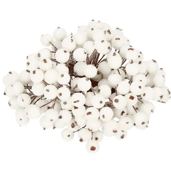 Artificial decorative rowan tree, matte branch Springos CA0743 12mm, 100 pcs.