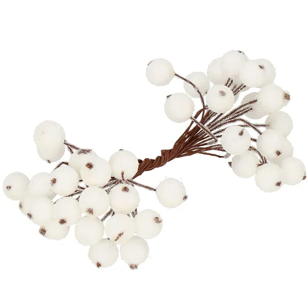 Artificial decorative rowan tree, matte branch Springos CA0743 12mm, 100 pcs.