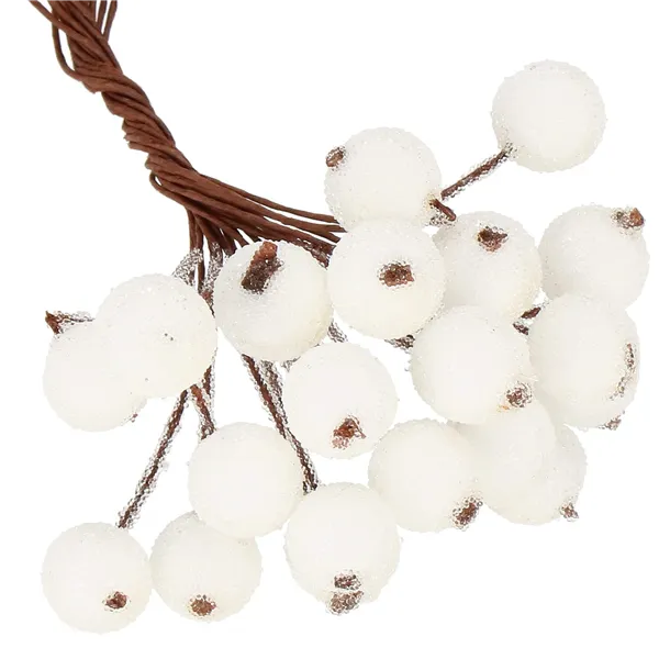 Artificial decorative rowan tree, matte branch Springos CA0743 12mm, 100 pcs.